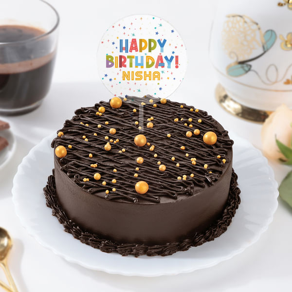 Truffle Bliss Personalized Birthday Cake (450 g)