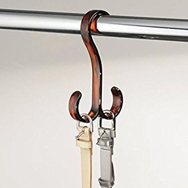 Twin Hook Hanger - Brown
