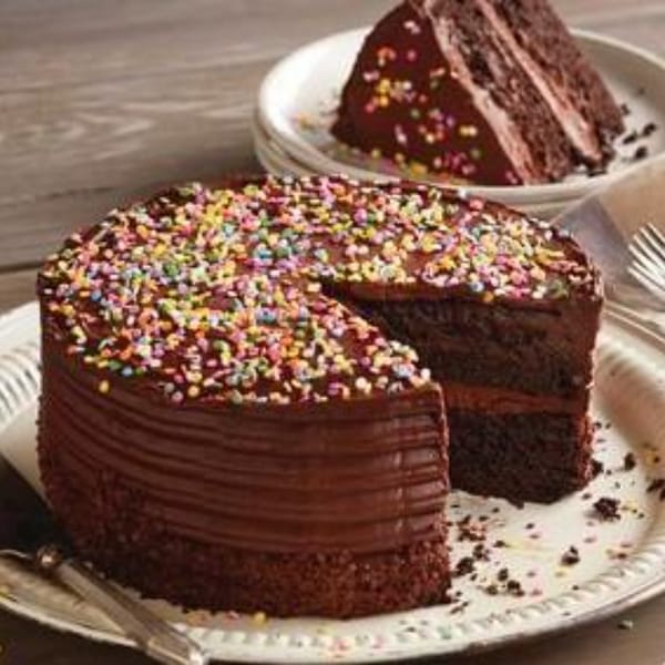 Two Layer Chocolate Cake with Sprinkles (1 Kg)