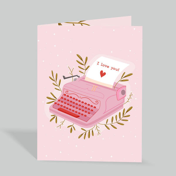 Typed with Love Premium Card