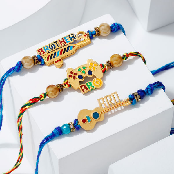 Unconventional Much Set of 3 Rakhis