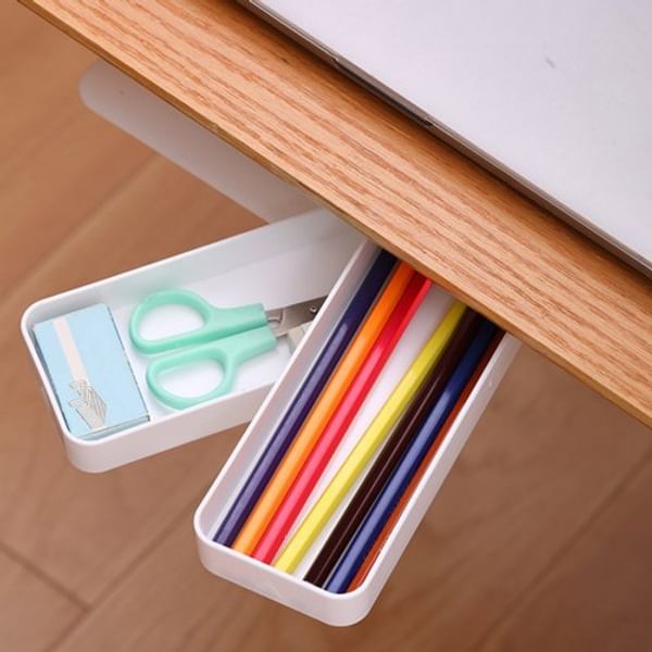 Under The Desk Drawer 2 Tiered Single Piece