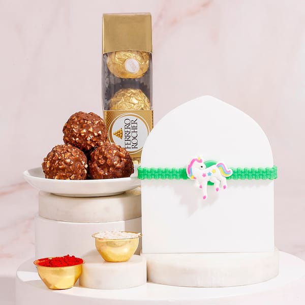 Unicorn Magic Kids Rakhi Combo