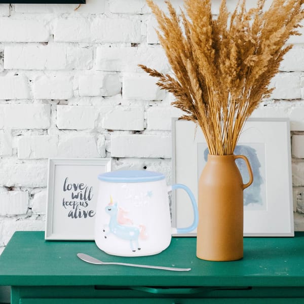 Unicorn Mug With Lid And Spoon - 250ml