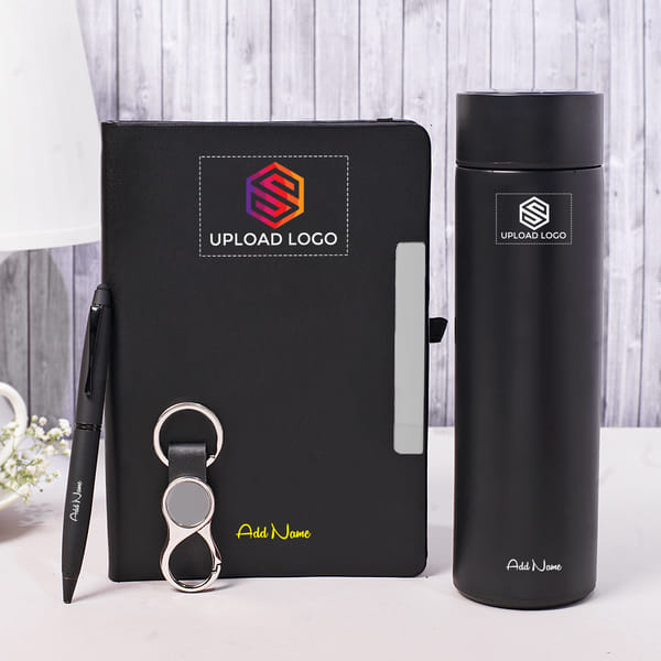 Vacuum Bottle Corporate Gift Box (Set of 4) - Customized With Name And Logo
