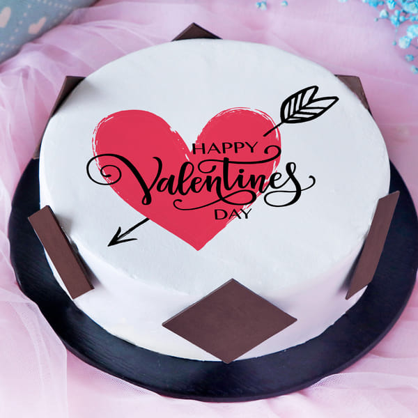 Valentine Heart Poster Cake