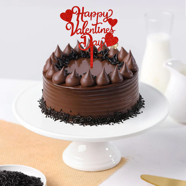 Valentine's Elegance Choco Truffle Cake