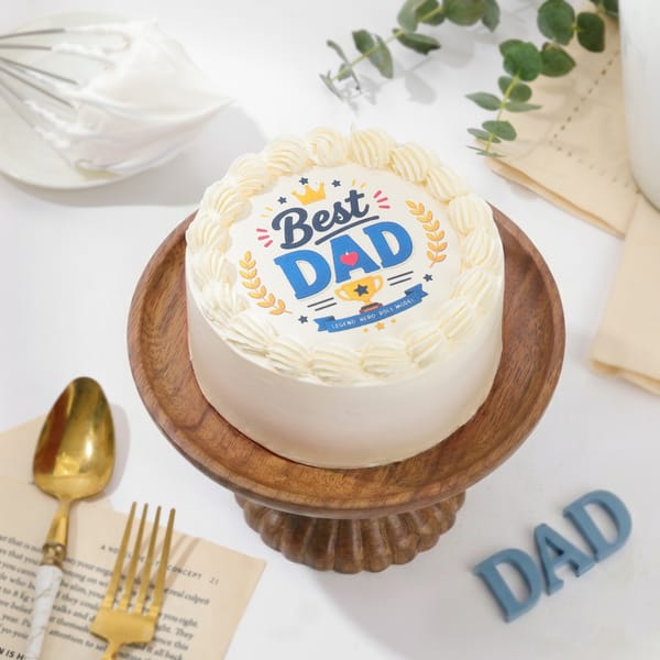 Vanilla Bento Cake for Dad