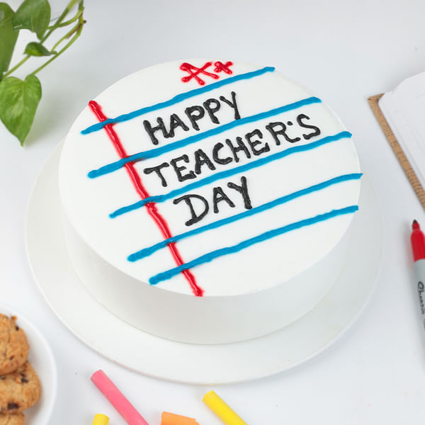 Vanilla Pineapple Teachers Day Cake