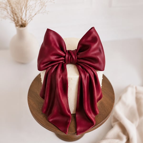 Velvet Bow Designer Cake