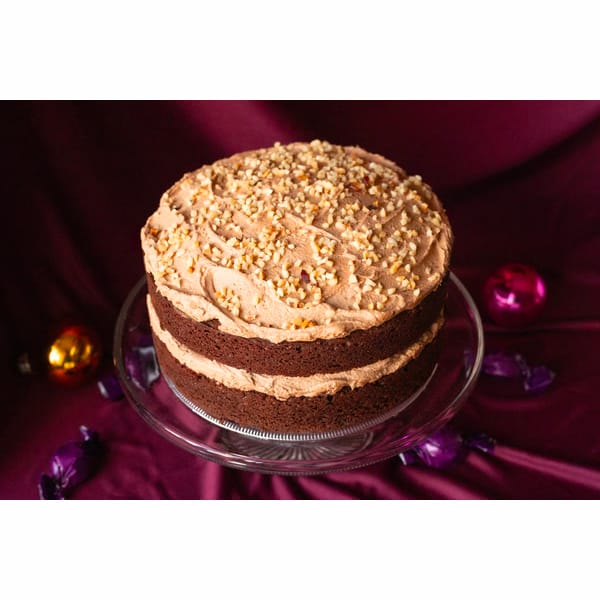 Velvetswirl Christmas Hazelnut Cake