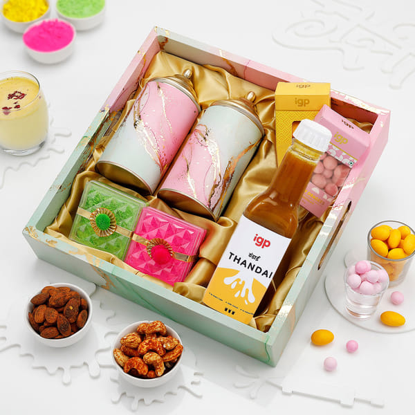 Vibrant Holi Celebrations Gift Tray