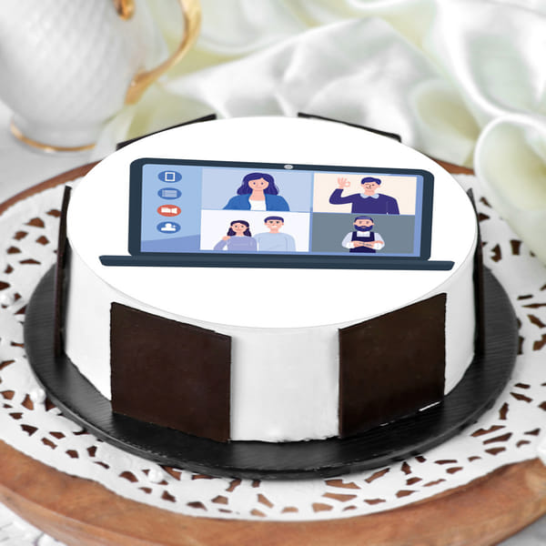 Video Calling with Family Cake