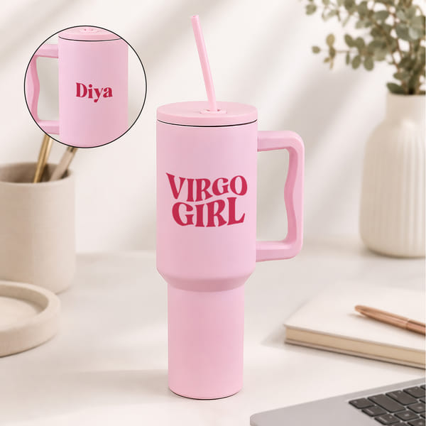 Virgo Girl Personalized Steel Tumbler