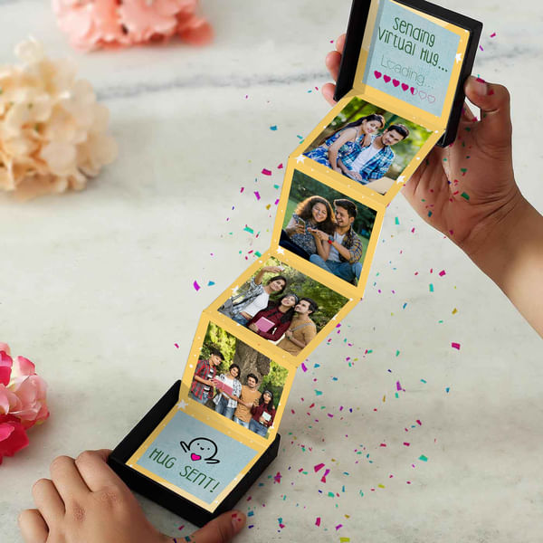 Virtual Hug Personalized Pop-Up Box