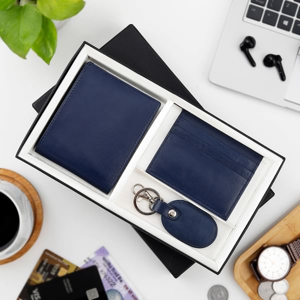 Wallet plus Card Holder and Keychain Combo