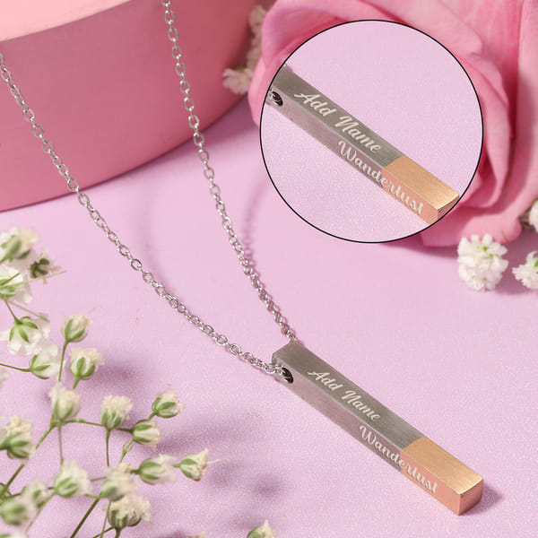 Wanderlust Unisex Personalized Pendant