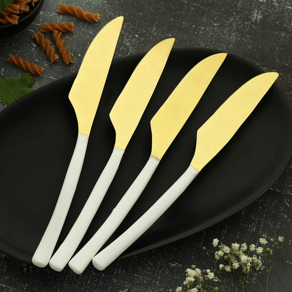 Warm White Knives (Set of 4)
