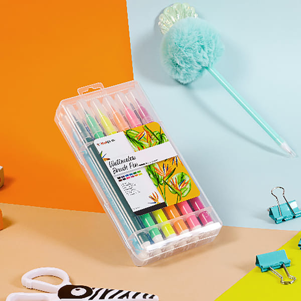 Watercolour Brush Pen Set - 12 Pcs
