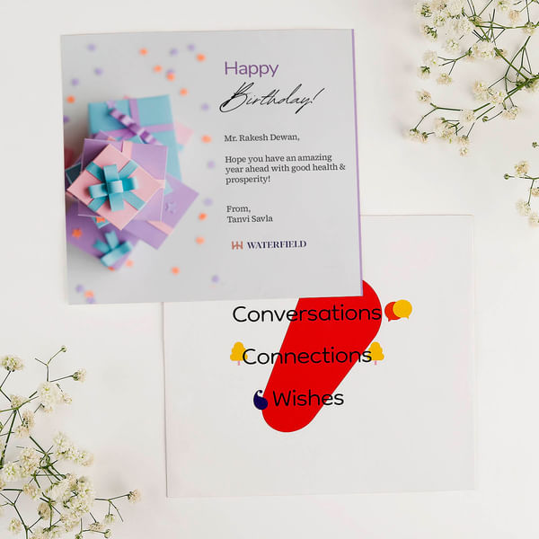 Waterfield greeting card