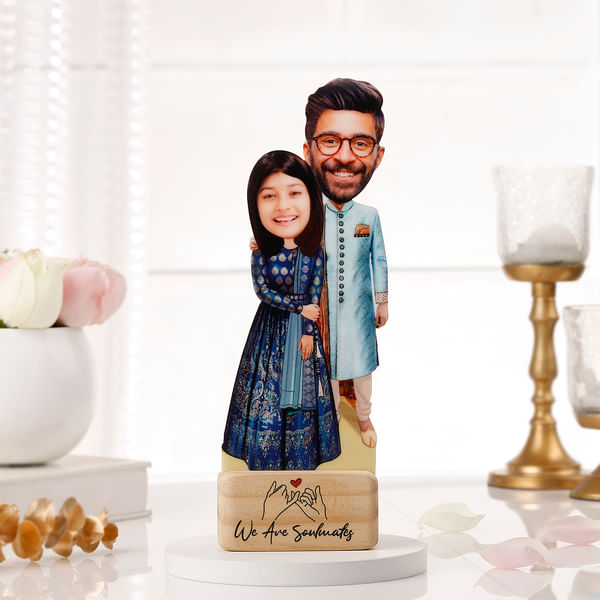 We Are Soulmates Personalized Caricature