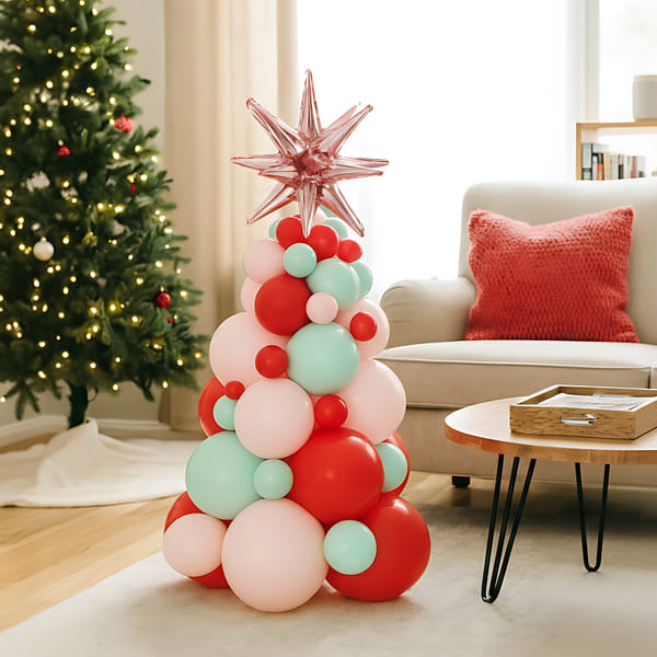 Whimsical Christmas Balloon Tree