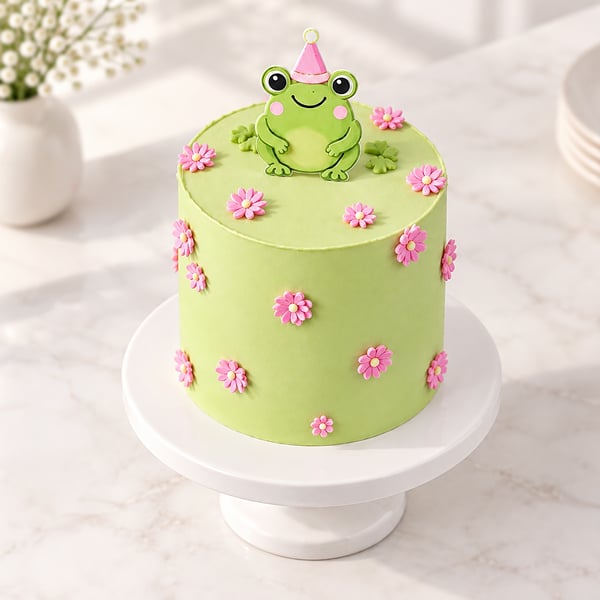 Whimsical Frog Cake