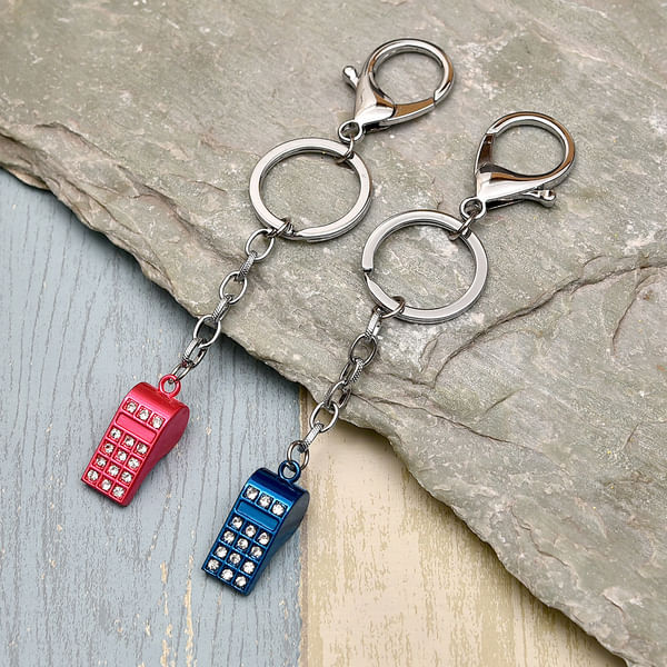 Whistle Shaped Key Chain Set