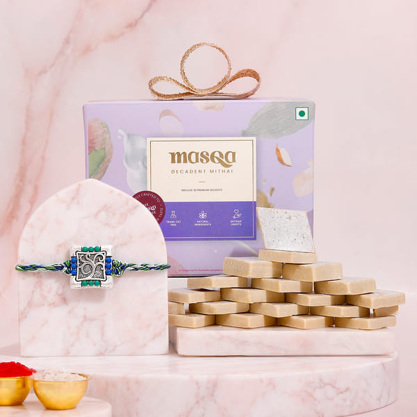 Wishing Tree Rakhi With Kaju Katli