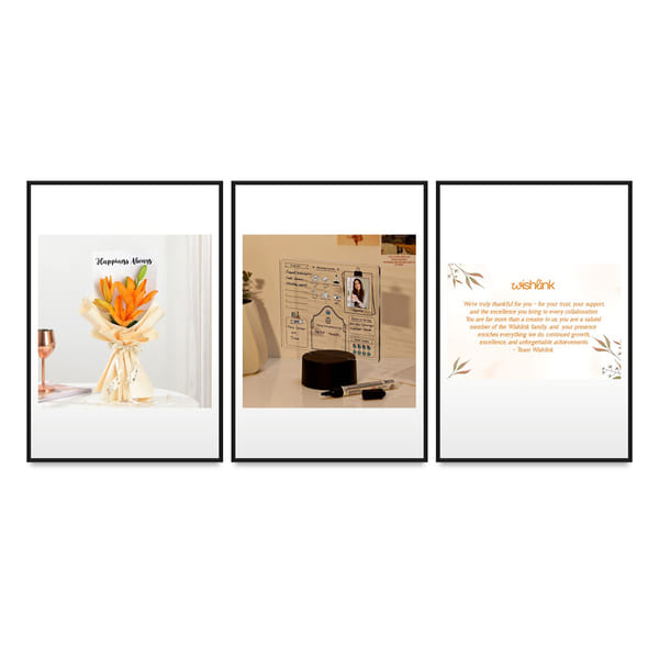 Wishlink Journal with bouquet serviceable hamper (HD)