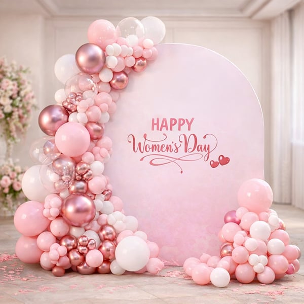 Women's Day Flex & Balloon decoration
