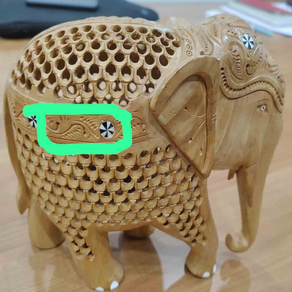 Wooden Elephant 6 inch