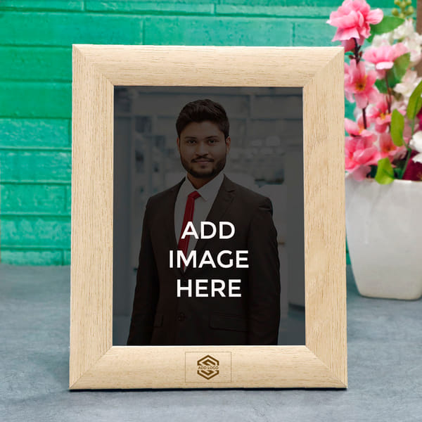 Wooden Photo Frame - Customized with Logo