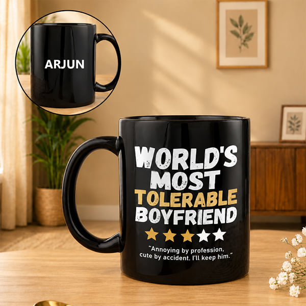 World's Most Tolerable BF Personalized Mug