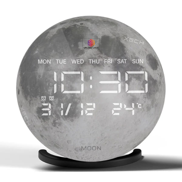 Xech Moon Design LED Clock
