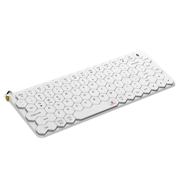 Xech Wireless Keyboard with Honeycomb Keys and Rechargeable Battery