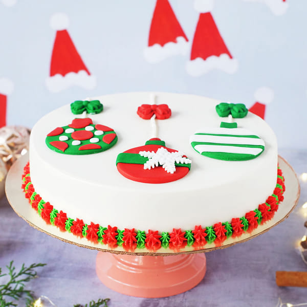 Xmas Tree Ornaments Cake (2 kg)