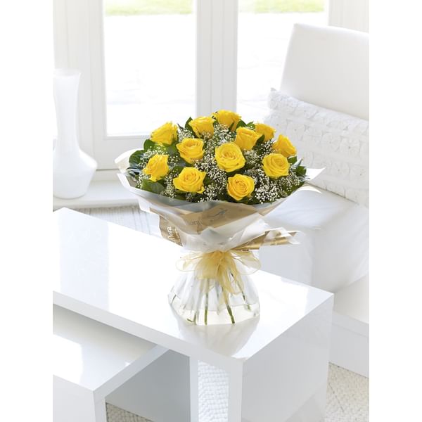 Yellow and Rose Hand Tied