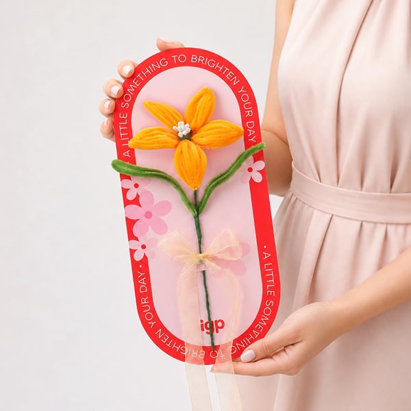 Yellow Flower Pipe Cleaner Flower