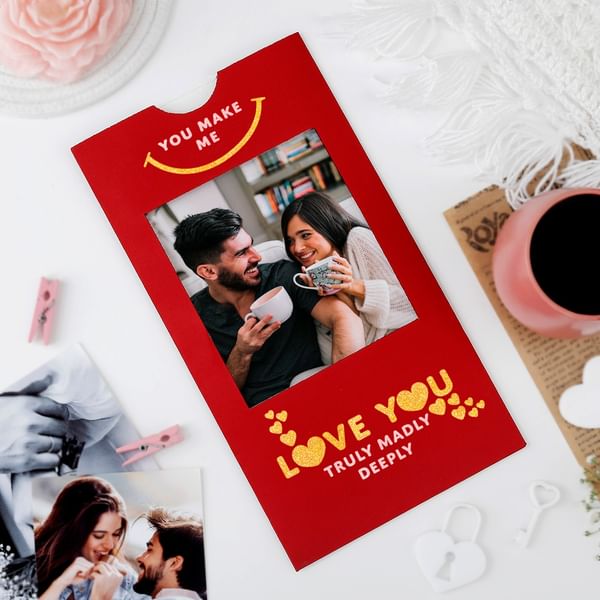 You Make Me Smile Personalized Greeting Card