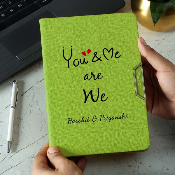 You & Me Romantic Personalized Diary