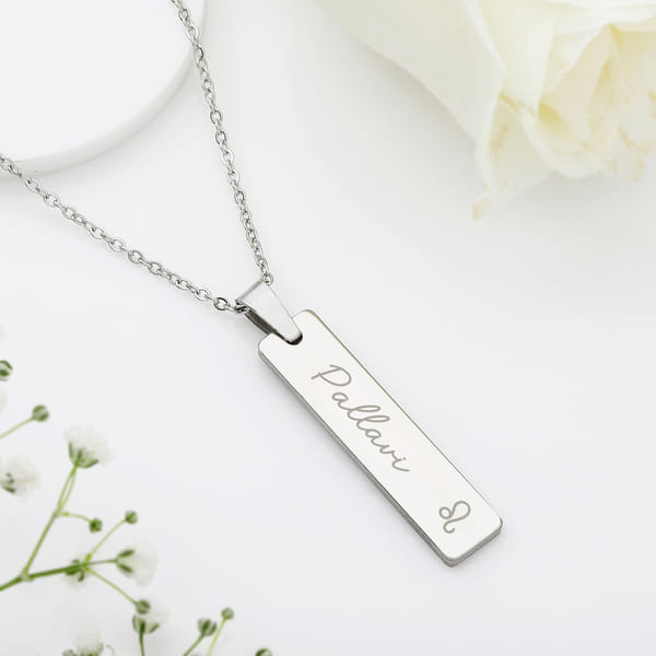 Zodiac Glow - Personalized Pendant Link Chain - Leo