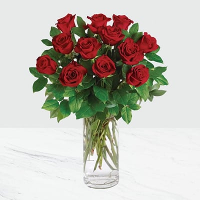 Buy/Send 12 Red Roses in a Vase Online | IGP | ID1282425