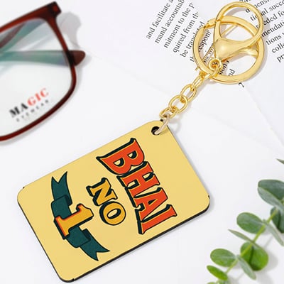 Buy/Send Bhai No 1 Keychain Online | IGP | JVS1419865