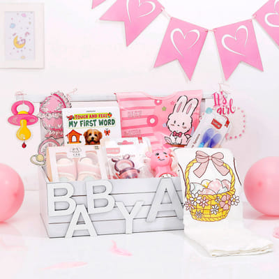 Buy/Send Bundle Of Joy Newborn Baby Girl Gift Hamper Online | IGP ...