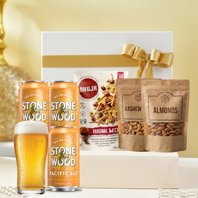 Buy/Send Classic Beer And Gourmet Treats Gift Hamper Online | IGP ...