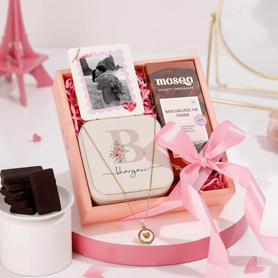 Buy/Send Golden Heart Personalized Gift Hamper Online | IGP | JVS1273406