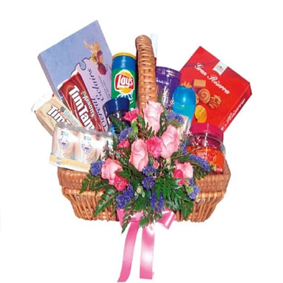 Buy/Send Gourmet Basket with Flowers Online | IGP | NID1320658