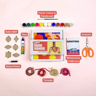 Buy/Send Handmade Love DIY Rakhi Making Kit Online | IGP | JVS1412515