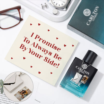 Buy/Send Personalized By Your Side Valentine's Day Hamper Online | IGP